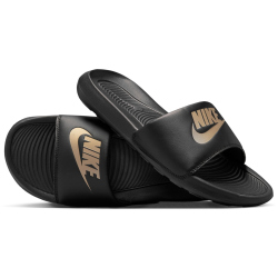 NIKE Victori One Badelatschen Herren 006 - black/metallic gold-black 50.5