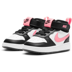 NIKE Court Borough Mid 2 Baby-Sneaker 005 - black/sunset pulse-white 23.5