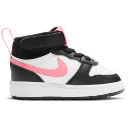 NIKE Court Borough Mid 2 Baby-Sneaker 005 - black/sunset pulse-white 23.5