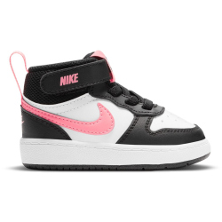NIKE Court Borough Mid 2 Baby-Sneaker 005 - black/sunset pulse-white 23.5