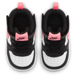 NIKE Court Borough Mid 2 Baby-Sneaker 005 - black/sunset pulse-white 23.5