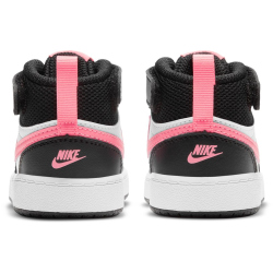 NIKE Court Borough Mid 2 Baby-Sneaker 005 - black/sunset pulse-white 23.5