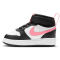 NIKE Court Borough Mid 2 Baby-Sneaker 005 - black/sunset pulse-white 23.5