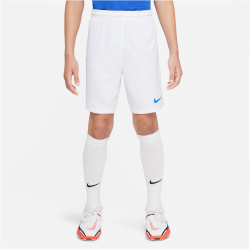 NIKE Park III Dri-FIT Fu&szlig;ball Shorts Kinder 104 - white/royal blue XL (158-170 cm)