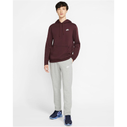 NIKE Sportswear Club Fleece Jogginghose Herren 063 - dk grey heather/matte silver/white XL