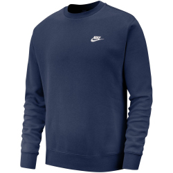 NIKE Sportswear Club Fleece Crew Sweatshirt Herren 410 - midnight navy/white XL/T