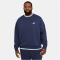 NIKE Sportswear Club Fleece Crew Sweatshirt Herren 410 - midnight navy/white XL/T