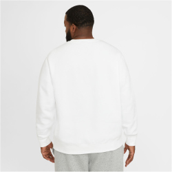 NIKE Sportswear Club Fleece Crew Sweatshirt Herren 100 - white/black XL/T