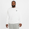 NIKE Sportswear Club Fleece Crew Sweatshirt Herren 100 - white/black XL/T
