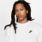 NIKE Sportswear Club Fleece Crew Sweatshirt Herren 100 - white/black XXL/T