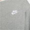 NIKE Sportswear Club Fleece Crew Sweatshirt Herren 063 - dk grey heather/white XL/T