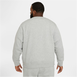NIKE Sportswear Club Fleece Crew Sweatshirt Herren 063 - dk grey heather/white XXL/T