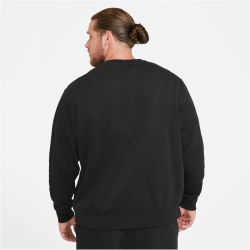 NIKE Sportswear Club Fleece Crew Sweatshirt Herren 010 - black/white XXL/T