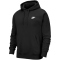 NIKE Sportswear Club Fleece Hoodie 010 - black/black/white 3XL