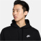 NIKE Sportswear Club Fleece Hoodie 010 - black/black/white 3XL