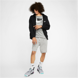 NIKE Sportswear Club Fleece Kapuzenjacke 010 - black/black/white 3XL