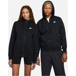 NIKE Sportswear Club Fleece Kapuzenjacke 010 - black/black/white 3XL