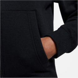 NIKE Sportswear Club Fleece Kapuzenjacke 010 - black/black/white 3XL