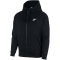NIKE Sportswear Club Fleece Kapuzenjacke 010 - black/black/white 3XL