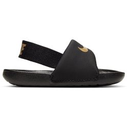 NIKE Kawa Badelatschen Baby 003 - black/metallic gold 22
