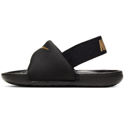 NIKE Kawa Badelatschen Baby 003 - black/metallic gold 22