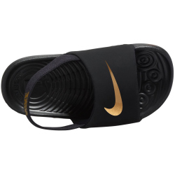 NIKE Kawa Badelatschen Baby 003 - black/metallic gold 27