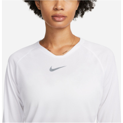 NIKE Park Dri-FIT First Layer langarm Funktionsshirt Damen 100 - white/cool grey XL
