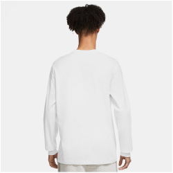 NIKE Sportswear Langarmshirt Herren 100 - white/black XS