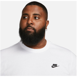 NIKE Sportswear Langarmshirt Herren 100 - white/black XS