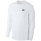 NIKE Sportswear Langarmshirt Herren 100 - white/black XS