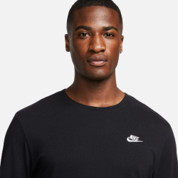 NIKE Sportswear Langarmshirt Herren 010 - black/white XS