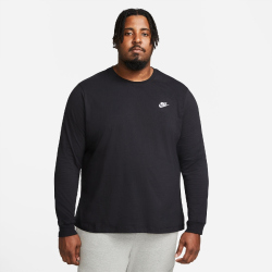 NIKE Sportswear Langarmshirt Herren 010 - black/white XS
