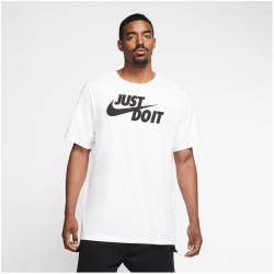 NIKE Sportswear JUST DO IT T-Shirt Herren 100 - white/black XS