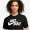 NIKE Sportswear JUST DO IT T-Shirt Herren 011 - black/white XS