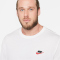 NIKE Sportswear Freizeit T-Shirt Herren 100 - white/black/university red M