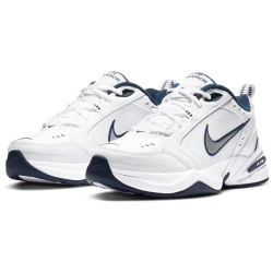 NIKE Air Monarch IV Fitnessschuhe Herren 102 - white/metallic silver 41