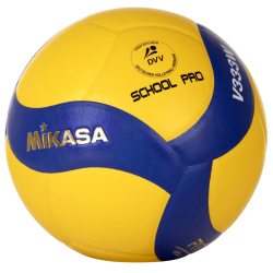MIKASA V333W School Pro Volleyball 000 - blau/gelb 5