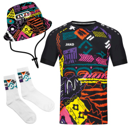 JAKO Malle Set tropicana Trikot M, Socken 35-38
