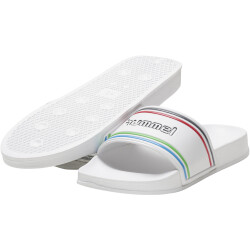 hummel Retro Pool Slide Badelatschen 9639 - white/multicolor 44