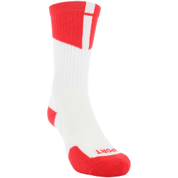 PEAK Socken 20434 - weiss/rot 28-34