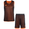 PEAK Iowa wendbares Basketballtrikot-Set 23004 - schwarz/orange XL