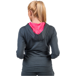 PEAK Kapuzenjacke Damen 20606 - grau/pink XS