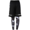 PEAK 2in1 Trainingsshorts 29047 - schwarz XL