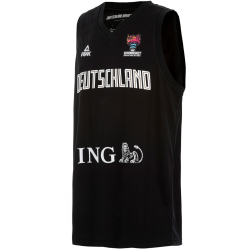 PEAK Deutschland Monochrom Basketballtrikot 2022 25050 - schwarz XXS