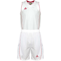 PEAK Team Basketballtrikot-Set Herren 20095 - weiss/burgund S