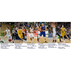 PEAK Team Basketballtrikot-Set Herren 20009 - blau/weiss XXS