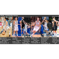 PEAK Team Basketballtrikot-Set Damen 20546 - weiss/silber XXL