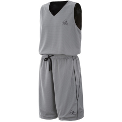 PEAK wendbares Basketballtrikot-Set 23007 - schwarz/grau XS