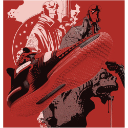 PEAK TaiChi Flash 2.0 Hellboy Basketballschuhe 21616 - rot/schwarz 39