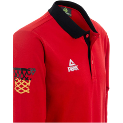PEAK Deutschland langarm Poloshirt 25041 - rot S